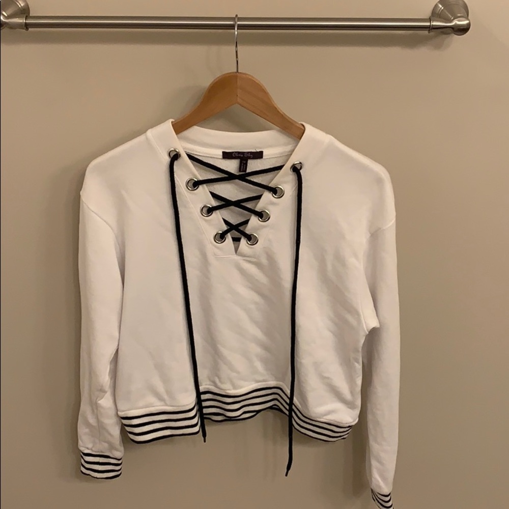 Sailor style b&w pullover!